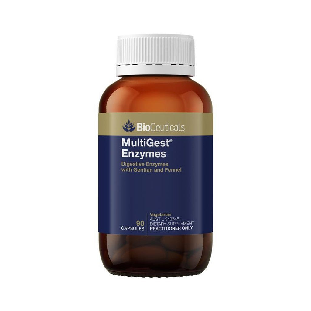 Helps maintain healthy digestive function. Assists in the breakdown of dietary proteins, carbohydrates and fats. Contains enzymes that are active across a wide pH range.