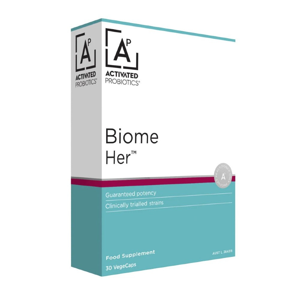 Activated Probiotics Biome Her. To help maintain a healthy vaginal microbiome