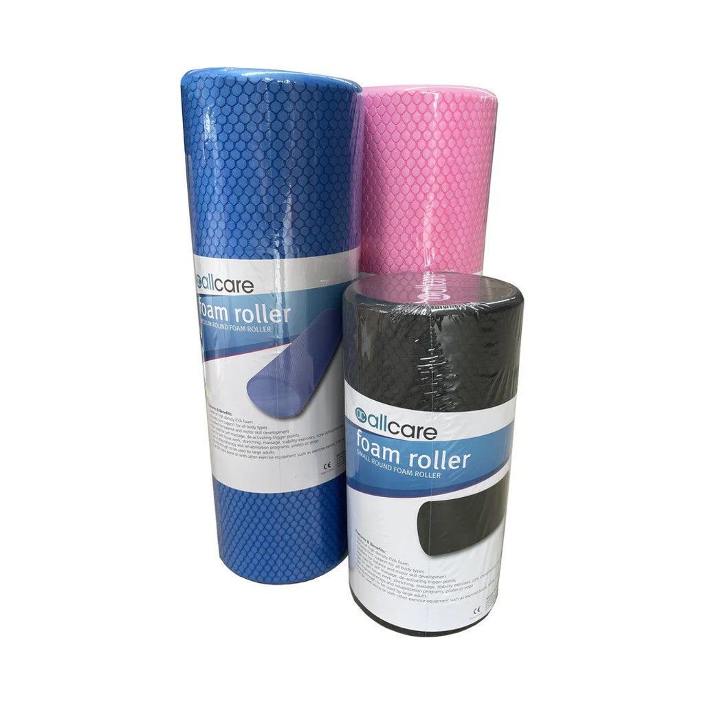 Allcare Foam Roller is designed to target painful trigger point areas to help sooth muscular pain and discomfort, eliminate uncomfortable knots and relieve tension.
