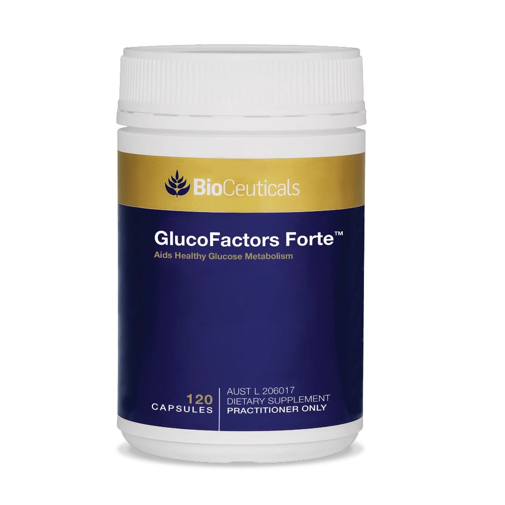 Bioceuticals GlucoFactors Forte aids healthy glucose metabolism
