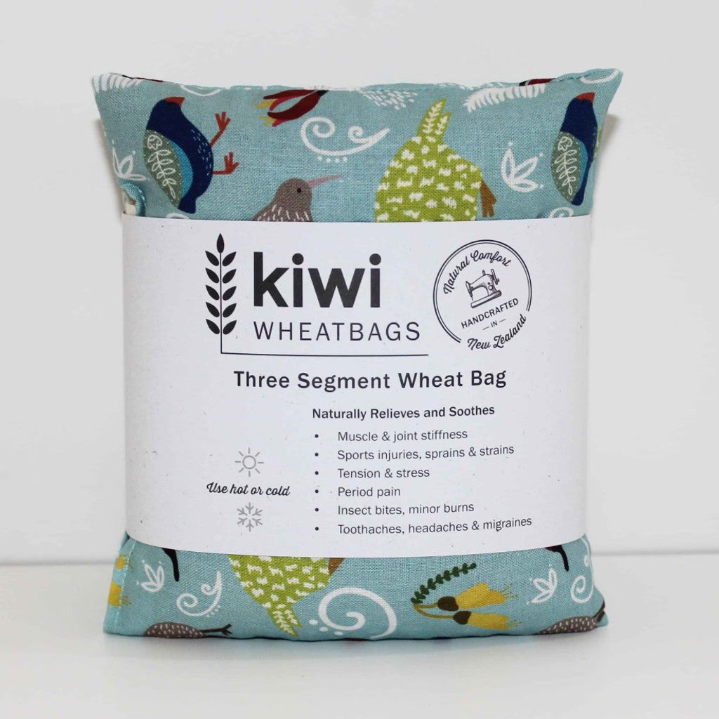 Kiwi wheatbags. Naturally Relieves and Soothes muscle & joint stiffness. Made in New Zealand
