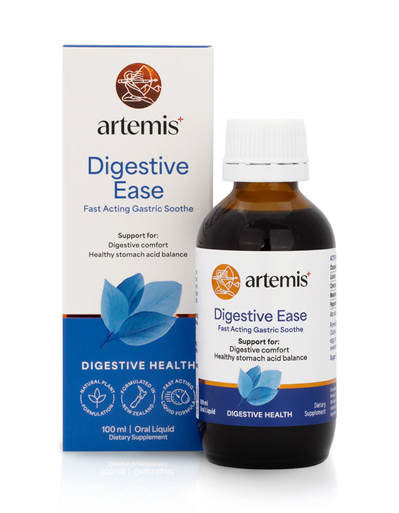 Artemis Digestive Ease. Rapid Gastric Soothe. Improve long term digestive function and health.