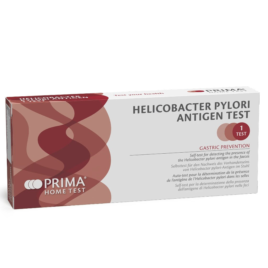 PRIMA Helicobacter Home Test Kit. Quick and efficient way to instantly check the presence of helicobacter pylori levels with a stool test. 